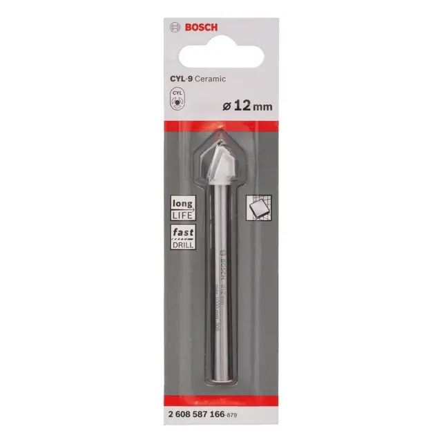 Τρυπάνι Πλακιδίων BOSCH CYL-9 CERAMIC 12mm