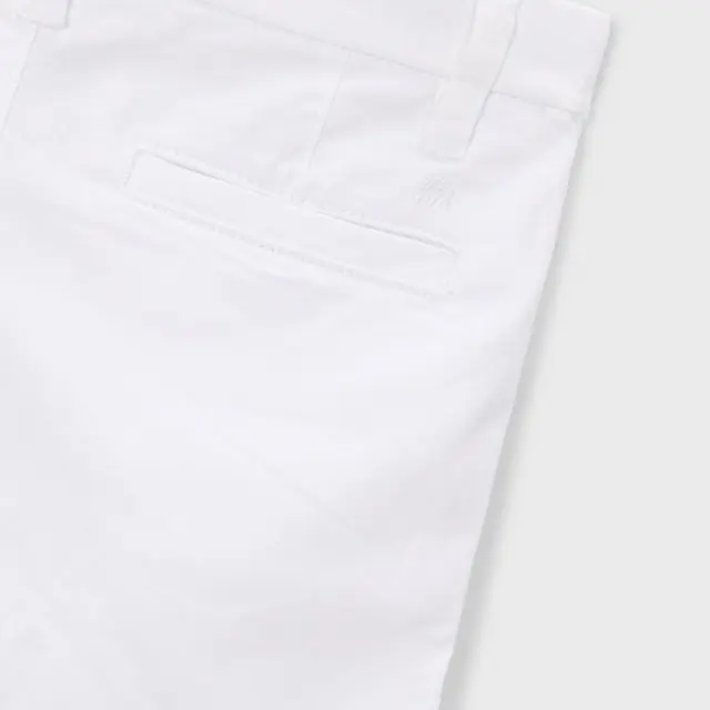 Mini 2 έως 10 ετών Βερμούδα chino καπαρντινέ λευκό 2