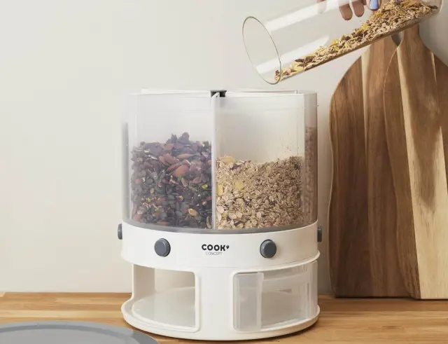 Δοχείο Αποθήκευσης Τροφίμων Cook Concept με 6 διαμερίσματα, συνολική χωρητικότητα 9L και διαστάσεις 29.5x29.5x34cm KB6185