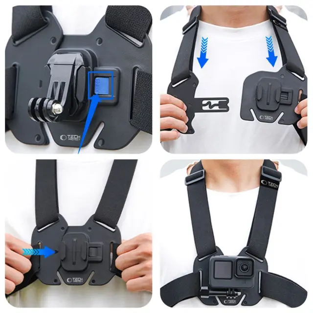 Tech-protect® Ga100 Chest Mount για Action Cameras 2