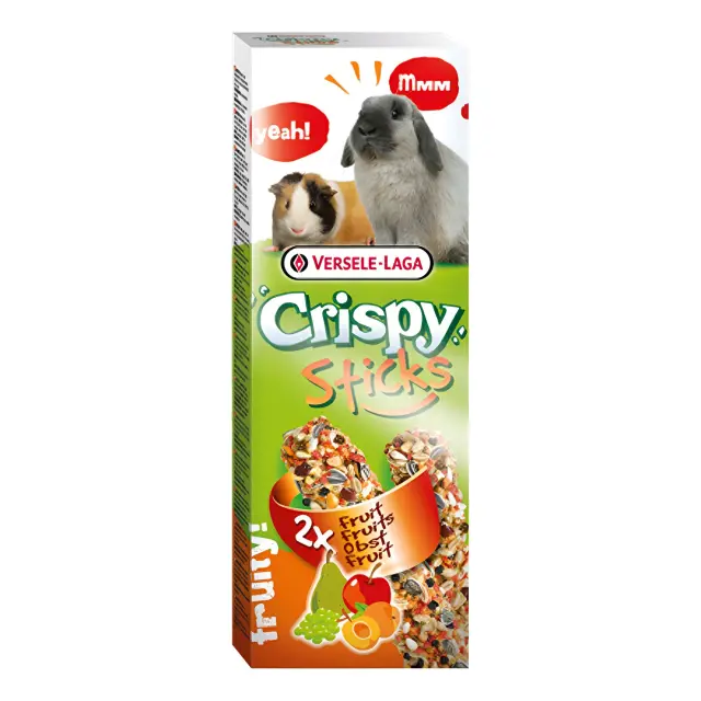 Versele Laga Crispy Sticks με Φρούτα για Κουνέλια και Ινδικά Χοιρίδια 2x55gr