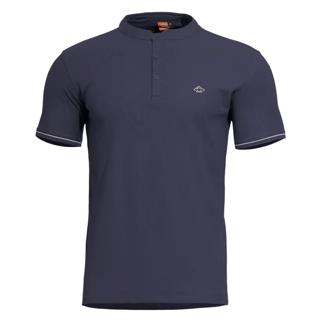 LEVANTES HENLEY SHIRT STRIPES K09025-STR 05-Navy Blue - XS