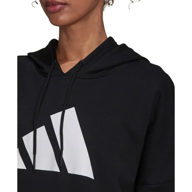 adidas Sportswear Three Bar Hoodie (H24080-Black) - Μαύρο - M 3