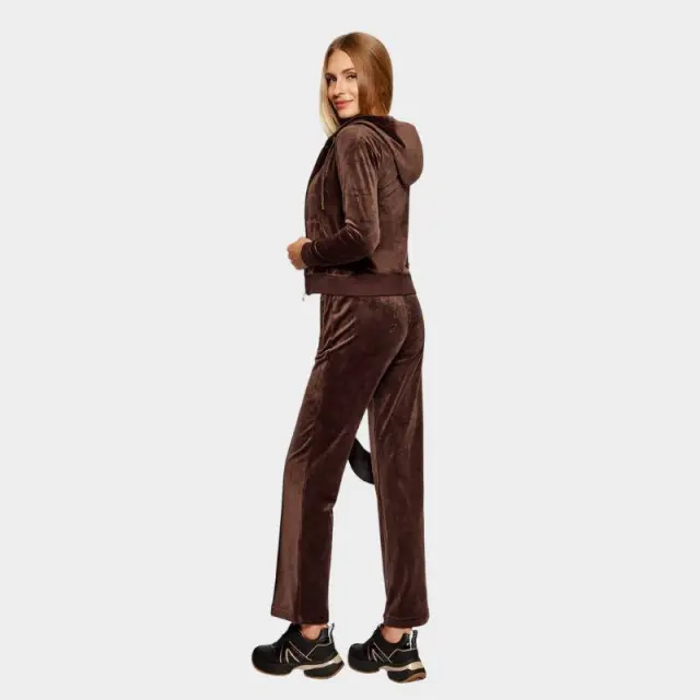 Παντελόνι Juicy Couture Velour Diamante JCWBJ225307-193 Καφέ - M 2