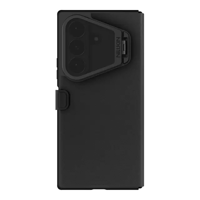 Nillkin Qin Book Prop Silicone Leather Magnetic Case for Samsung Galaxy Z Fold 8 Ultra Black 3