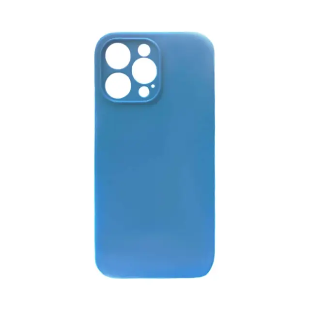 Θήκη Σιλικόνης Soft Back Liquid Silicone Case Για Apple iPhone 14 Pro Max Μπλε