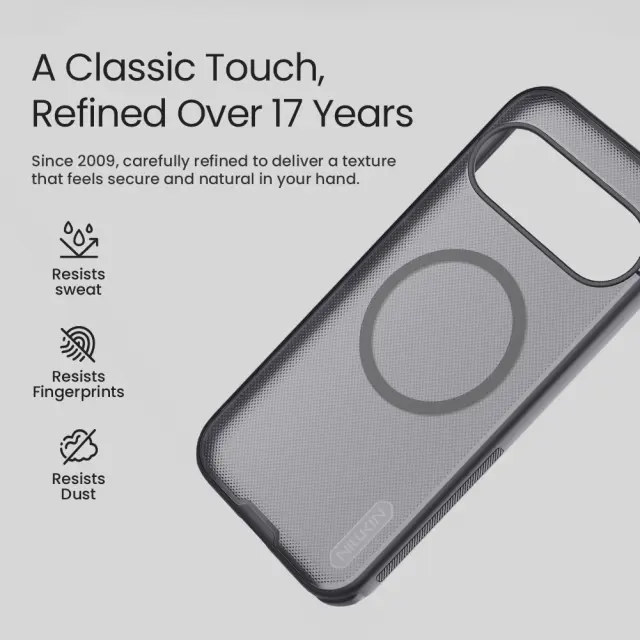 Nillkin Super Frosted PRO Magnetic Back Cover for Google Pixel 11 Transparent Black 3
