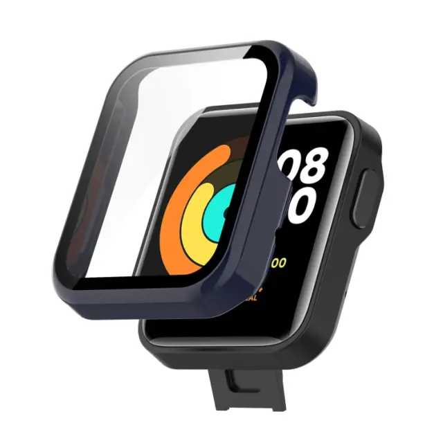 360 Προστατευτική Θήκη PC Με Κάλυμμα Οθόνης Για Xiaomi Mi Watch Lite / Redmi Watch Cover - Μπλε OEM