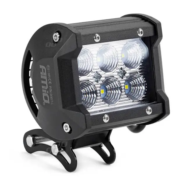 AMiO Προβολέας Εργασίας Τετράγωνος 6LED 9-36V 1440lm 6000K 95x77mm 02431/AM LED 1τμχ