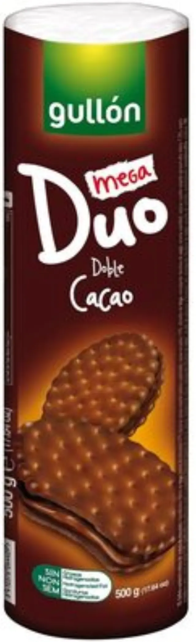Gullon Μπισκότα Mega Duo με Γέμιση Σοκολάτα Double 500gr