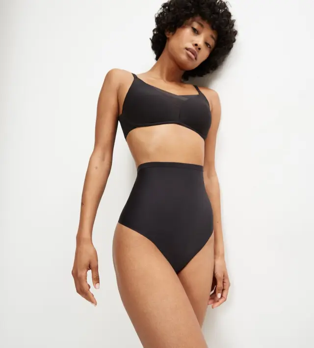 Triumph Λαστέξ Shape Smart Highwaist String Μαύρο - XL 3