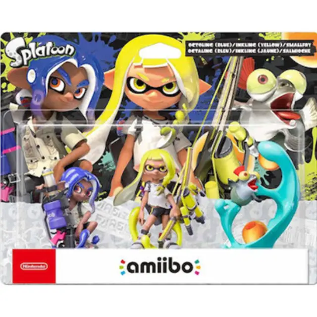 Amiibo: Splatoon 3 - Octoling Blue, Inkling Yellow + Smallfry (AMII-0297)