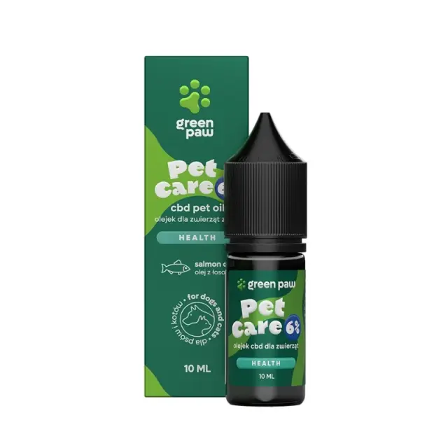 Green Paw Pet Care 6% Σταγόνες με Φυτοκανναβινοειδή & Έλαιο Σολομού Μονόχρωμο