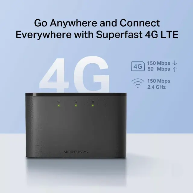 Mercusys MT110 Φορητό 4G LTE Mobile Wi-Fi Router Hotspot με SIM έως 150Mbps + Μπαταρία