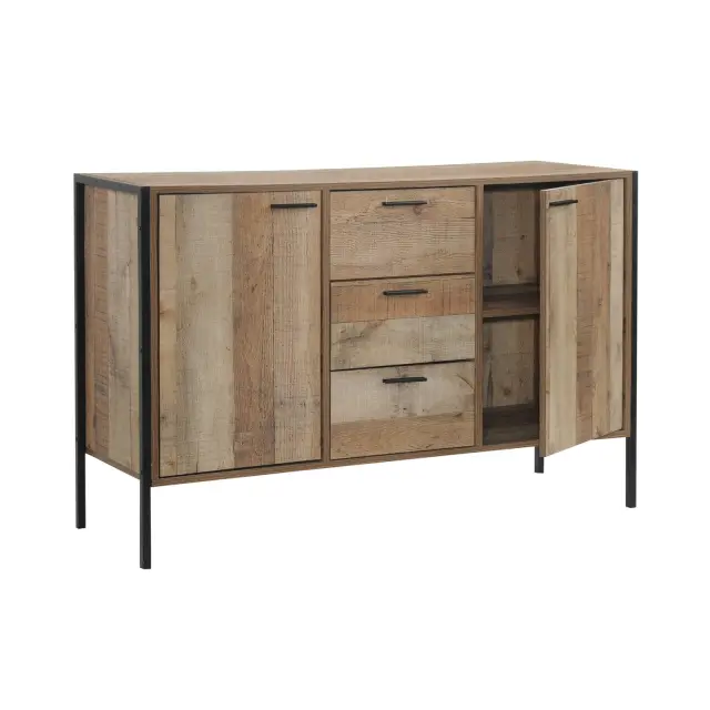 Μπουφές PALLET-W Antique Ξύλο 124x40x80cm