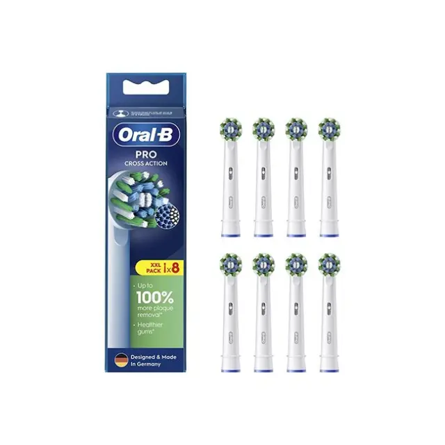 Oral-B Ανταλλακτικές Κεφαλές Ηλεκτρικής Οδοντόβουρτσας EB50RX CrossAction 8pcs (EB50RX 8 pcs.)