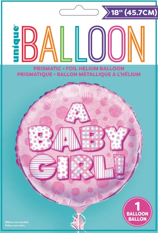 Μπαλονι Φοιλ 18 A Baby Girl prismatic / 46εκ