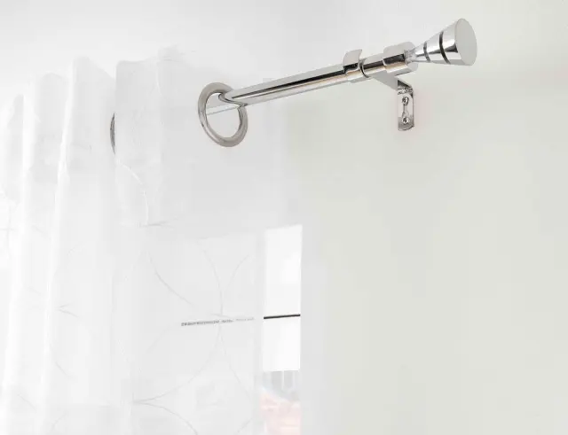 Μονό Κουρτινόξυλο Silas Douceur d'intérieur με διάμετρο 19mm και επέκταση 120 - 210cm - Chrome 1900552