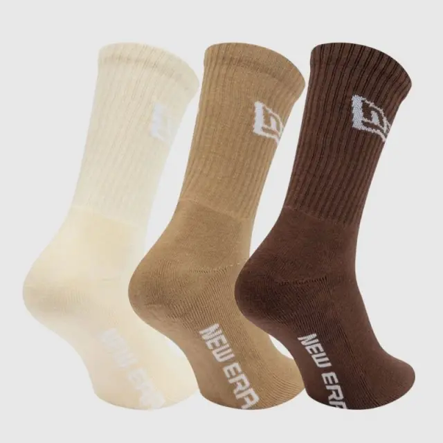 Σετ 3 Κάλτσες New Era 60771255 Καφέ - 35-38 3