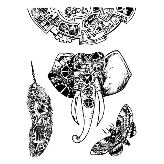 Σφραγίδα Stamperia Εύκαμπτη Antonis Tzanidakis Collection - Mechanical Animals 4 Σχέδια - 15x20cm