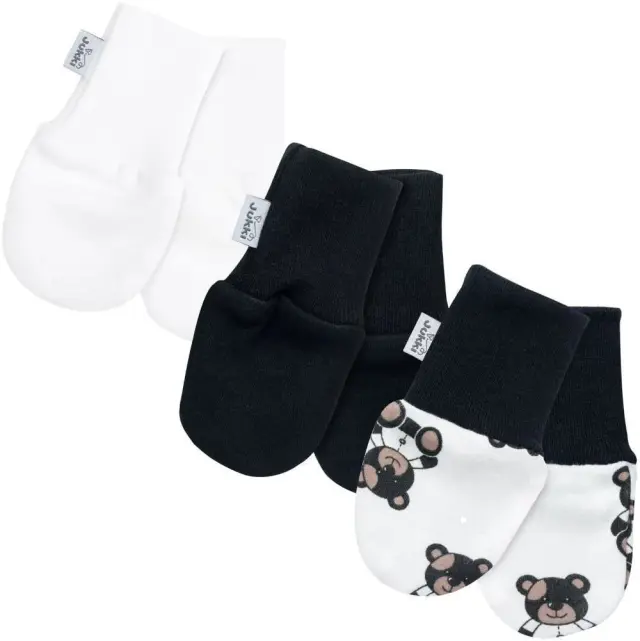 Βρεφικά Γαντάκια 3τμχ Teddy Bear Black 5904506812554