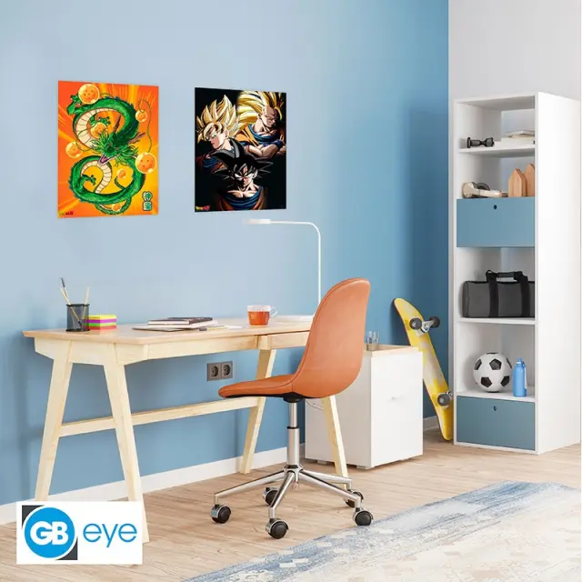 Σετ 2 αφίσες DRAGON BALL - Set 2 Chibi Posters - Goku + Shenron (52x38) GBYDCO093 2