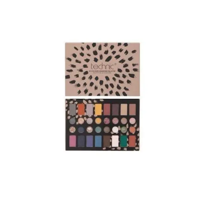 Technic Pressed Pigments Παλέτα με 32 Σκιές Ματιών σε Στερεή Μορφή Πολύχρωμη, 25.6gr