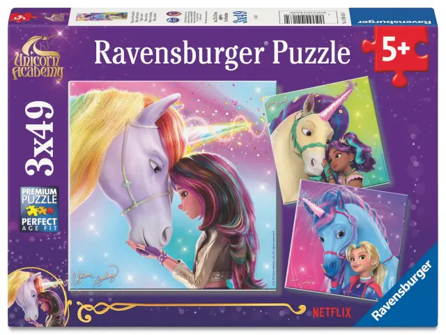 Ravensburger - Unicorn Academy 3x49p (12004163) - Toys