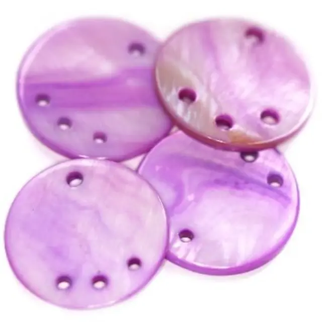 Mother of Pearl Κύκλος Amethyst 20mm - 10τεμ