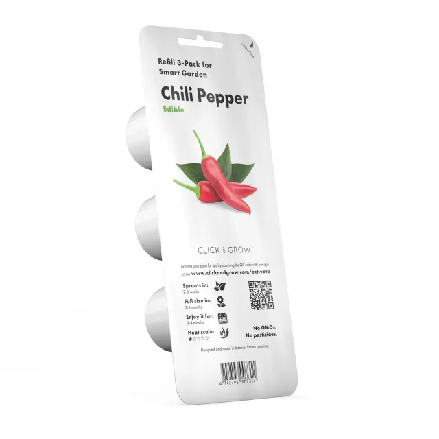 Click and Grow - Smart Garden Refill 3-pack - Chili Pepper SGR6X3 - Home and Kitchen 3