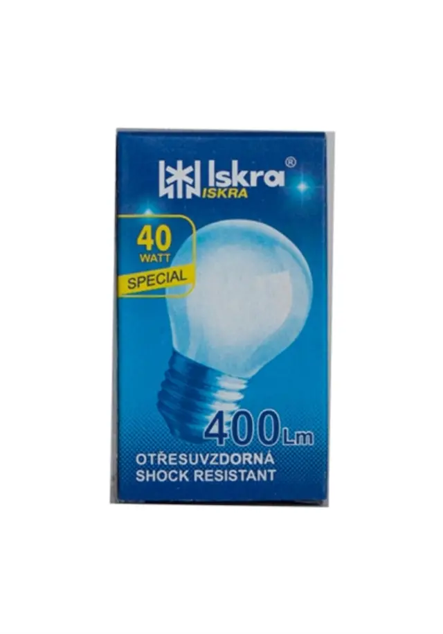 Iskra Λάμπα Σφαιρική Ε27/40W Γαλακτος