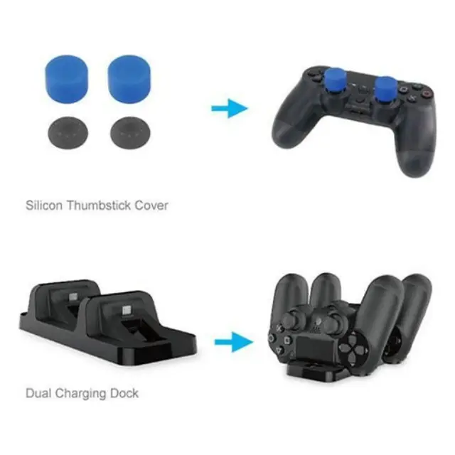 5 in 1 Game Pack Kit για PS4 σε Μαύρο χρώμα 2
