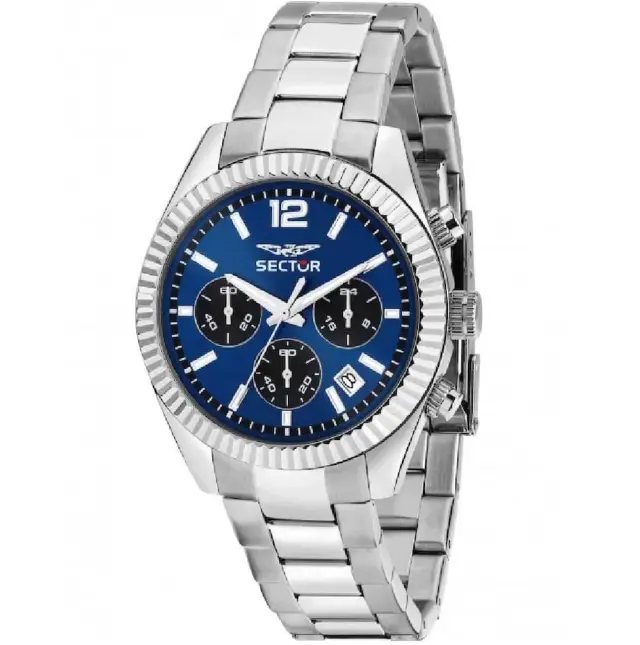 Sector 240 Chronograph Men's Watch Silver Stainless Steel Bracelet R3273640030