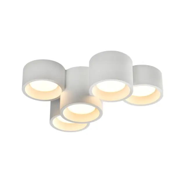 AcaLights ΓΥΨΙΝΟ 5 ΣΤΡΟΓΓΥΛA Φ/Σ ΟΡΟΦΗΣ ΦΥΣΙΚΟ 370*240*150 GENI 5*GX53