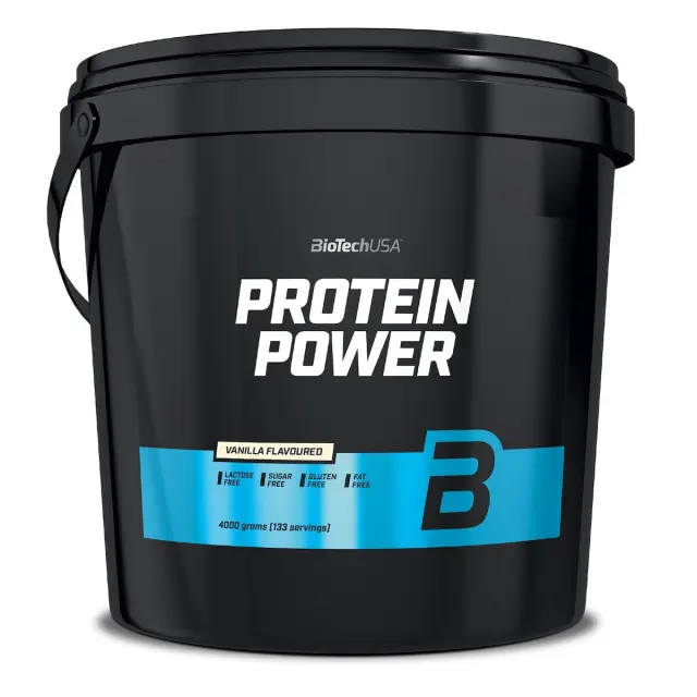 Biotech USA Protein Power με Κρεατίνη Χωρίς Γλουτένη & Λακτόζη με Γεύση Βανίλια 4kg