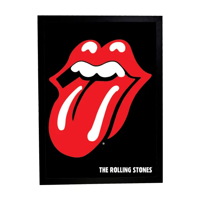 Αφίσα Rolling Stones 61x91,5εκ Κορνίζα Ξύλινη Χρώμα Μαύρο Με Ακρυλικό Τζάμι Άθραυστο K1041-69