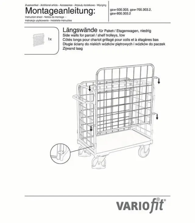 Variofit gsw-800.303.2 Πλευρικά Τοιχώματα Καροτσιού 2