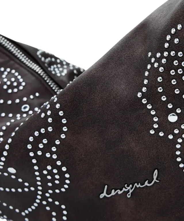 Desigual - Γυναικεία Τσάντα Ώμου Poker Face Munste 25WAXP33-6009 Καφέ 2