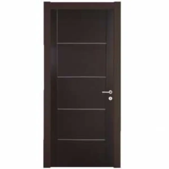Εσωτερική Πόρτα Wenge χειροποίητο με inox ΚΠ 122 2