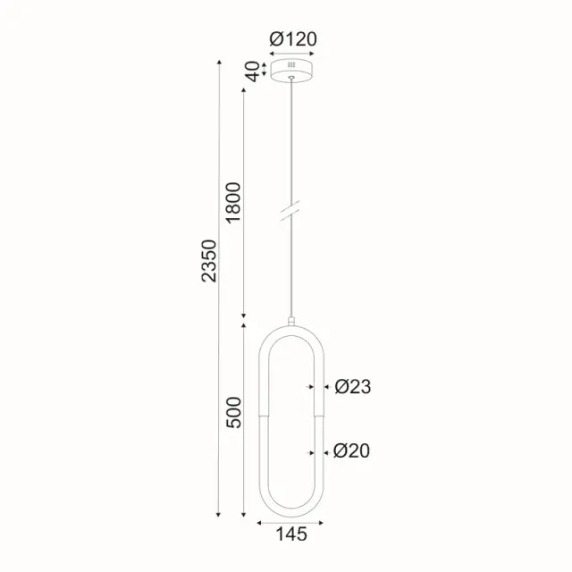 Κρεμαστό Φωτιστικό LED ACA Venus ZM32LEDP15BR Ορειχάλκινο 8W 3000K 560lm IP20 / ZM32LEDP15BR 3