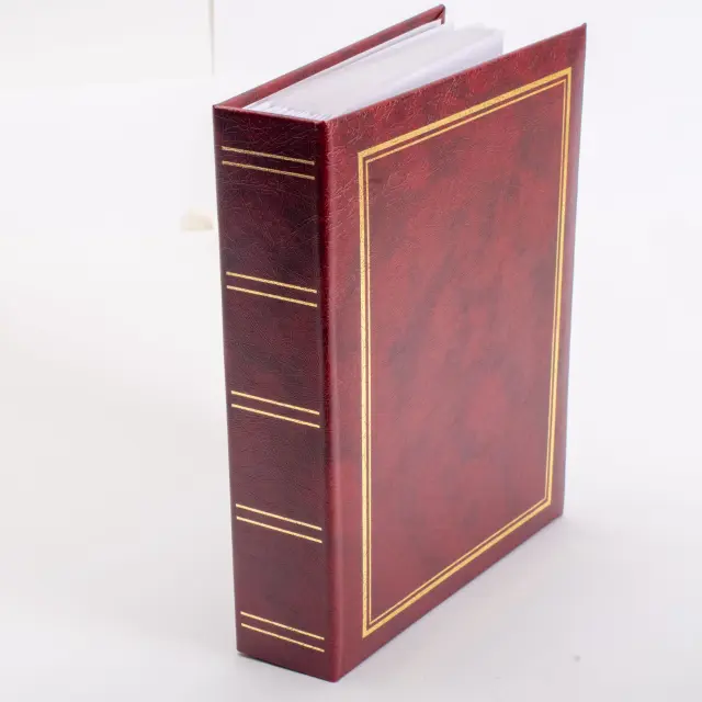 Άλμπουμ με θήκες 25x28cm για 100 φωτογραφίες 13χ18 Mπορντό ( 11118 )