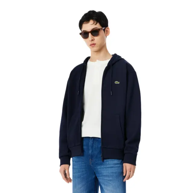 Lacoste ανδρικό fleece hoodie φούτερ με φερμουάρ 3SH8864-2