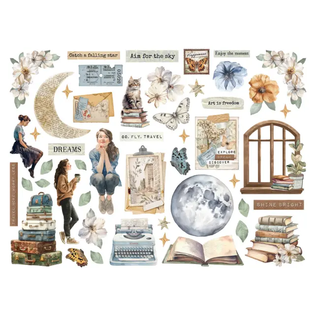 Die Cuts Stamperia, Secret Diary 2