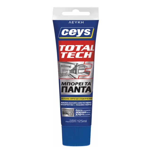 Σφραγιστικό CEYS TOTAL TECH Λευκό 125ml Σωληνάριο