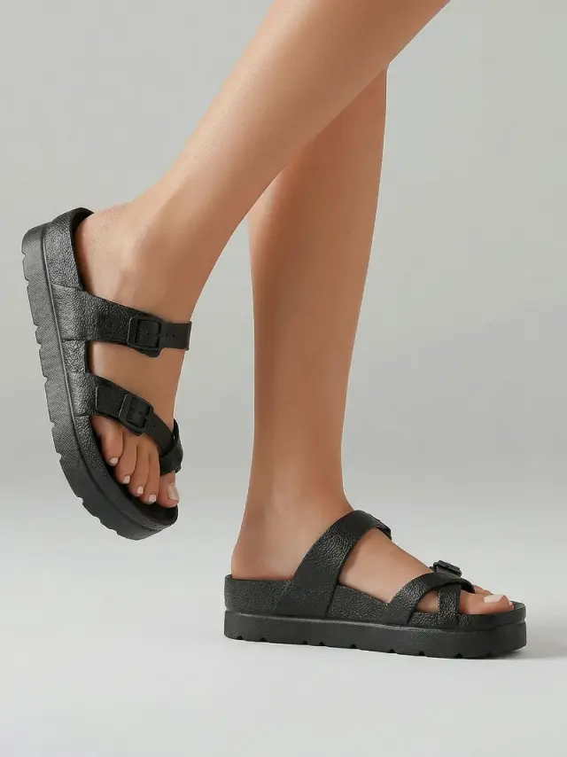 Sun&Fun Πέδιλα Γυναικείο EVA-αδιάβροχο Μαύρο SAF/15520 BLACK 2