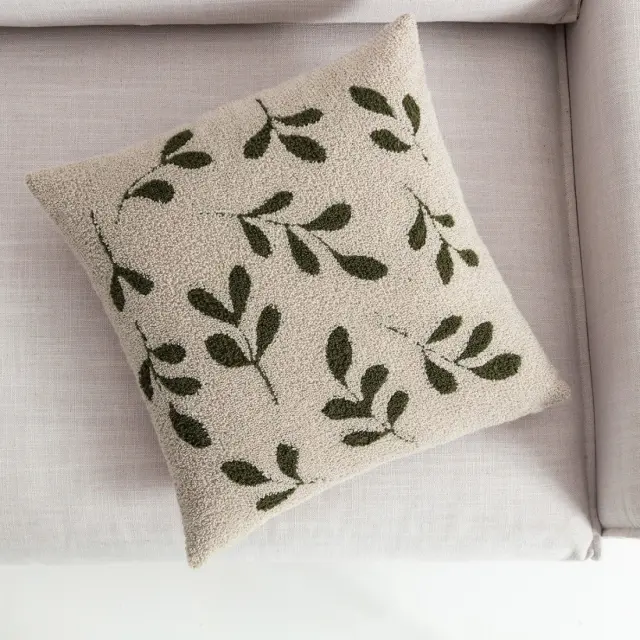 Μαξιλαροθήκη Διακόσμησης Gofis Home Herbal Μπεζ/Pine Green 705/06 43x43 2