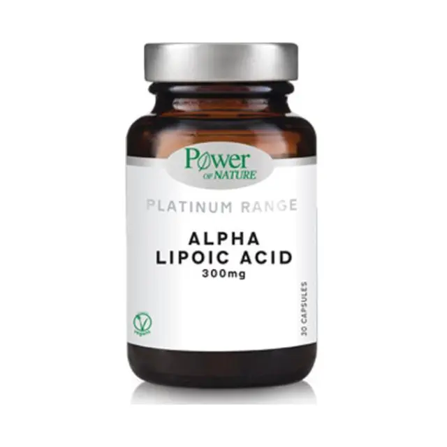 Power of Nature Platinum Range Alpha Lipoic Acid 300mg, 30caps Συμπλήρωμα διατροφής.