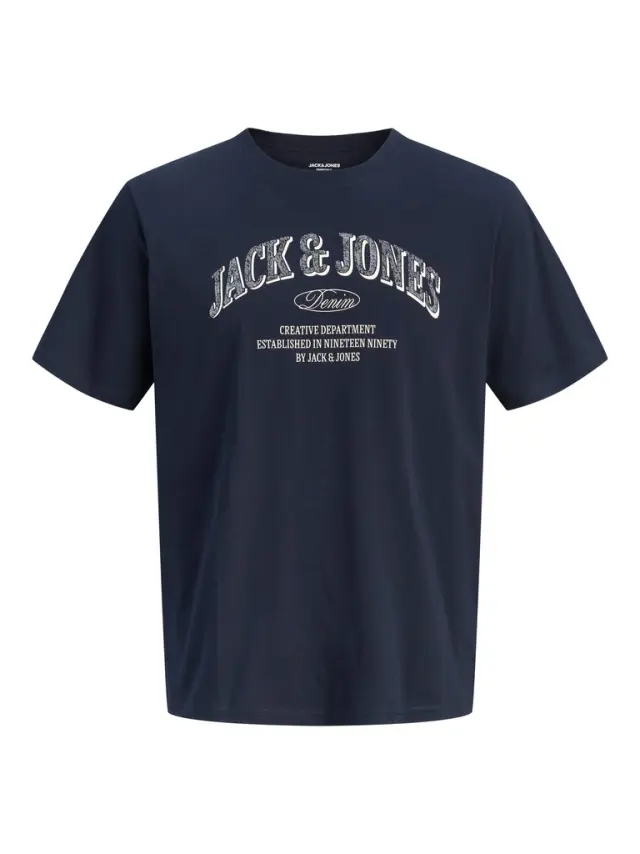 JJEDENVER LOGO TEE SS O-NECK SN - Navy Blazer