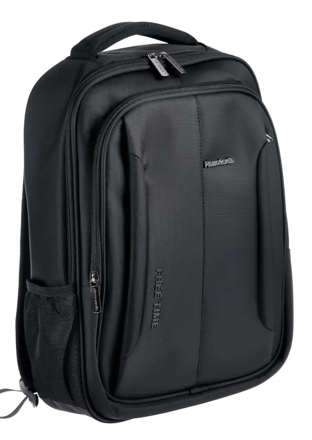 Ανδρικό σακίδιο πλάτης, Pierre Cardin,μαυρο, backpack, alan10 3815 2