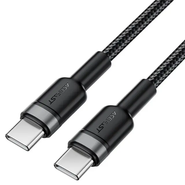 Καλώδιο Σύνδεσης Acefast C22-03 USB-C σε USB-C USB2.0 3A 60W Braided Μαύρο 1.2m